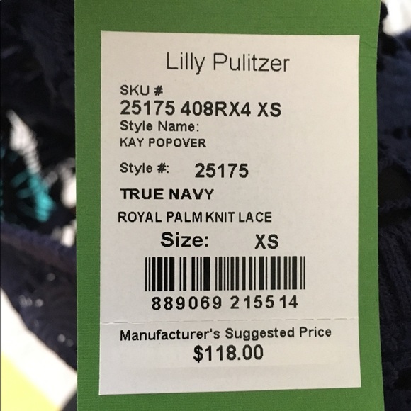 🌴Lilly Pulitzer🌴NWT Kay Popover Lace Top - Picture 8 of 8